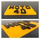 7x5-8x6 4D Motorbike Show Number Plate
