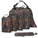 Compression Travel Packing Cubes, Luggage Organizers, Camouflage, 7 Pieces