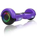 UNI-SUN Hoverboard for Kids, 6.5" Two Wheel Self Balancing Hoverboards with LED Lights, Purple Hover Board (No Bluetooth)