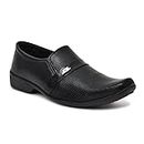 KingSwagger Boy's Formal-kids_8-Size5_Big Child Shoes for Boys 11-12 Years Black8 Moccasin - 11-12 UK