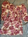 Old Navy Pink Floral Peasant Dress Size M