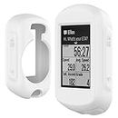 Moorovgi Custodia Compatibile con Garmin Edge 130/Edge 130 Plus,Housse de Protection en Silicone Skin - Accessoire de Vélo GPS (Bianco)