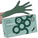FRAMAR Green Nitrile Gloves Small – Disposable Gloves Small, Rubber Gloves Disposable, Mechanic Gloves, Cleaning Gloves, Gant Latex Gloves Small, Latex Free Gloves, Gant Nitrile, 100 Pk