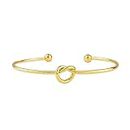 Cubahop Knot Bracelets Friendship Love Open Bangle Hand Accessories Jewelry for Women and Girls (Oro)
