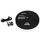 Lenco CD-300 - Lettore CD portatile Walkman - Bluetooth Diskman - CD Walkman - funzione MP3 - Antishock - batteria 2 x 2000mAh - cuffie - cavo di ricarica micro USB - nero
