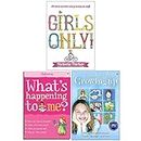 Girls Only, What's Happening to Me Girls, Usborne Facts of Life Growing Up 3 Books Collection Set