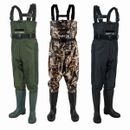 Waders for Men Nylon Chest Waders with Boots Waterproof Fly Fishing Waders