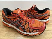 ASICS Gel Kayano 20 scarpe da ginnastica arancioni taglia UK 10 US 11 rare scarpe da corsa da uomo