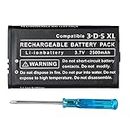 OSTENT 2500mAh 3.7V Ricaricabile Litio-ione Batteria + Attrezzi Kit Compatibile per Nintendo 3DS LL/XL