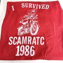 Vintage 80s Single Stitch Motorcycle Scooter Moped Ride T-Shirt Mens XL Red 1986