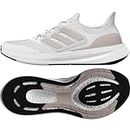 adidas Performance Pureboost 23 Running Shoes, White/Wonder Quartz/Core Black, 10