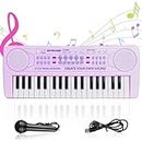 PARTEET Kids Keyboard Piano with 37 Keys for Kids, Musical Instrument Gift Toys for Over 3 Year Old Children, Piano Keyboard - Single Piece Random Color (Multicolur)