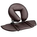 EBANKU Massage Table Face Cradle Cushion, Face Cradle Down Tabletop Massage Kit Adjustable Massage Table Headrest Face Pillow with Platform for Massage Chair SPA Bed (Brown)