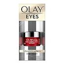 Olay Collagen Peptide Eye Cream | Smooth and Plump Undereyes | With Collagen and Niacinamide l Normal, Oily, Dry & Combination Skin l Paraben & Sulphate free | 15ml