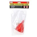 Handy Automotive Multi Use Funnel with Flexible Neck and Clear Tube, 55 cm Size, Red