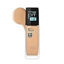 Maybelline New York Liquid Foundation Medium Coverage Lotion, Matte Finish, With Spf, Absorbs Oil, Fit Me Matte For Oily Skin + Poreless, 220 Natural Beige, 30Ml, Pack Of 1