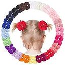 40Piece 2.5Inch Pinwheel Pigtail Bows Clips Hair Bows For Girls Toddler Hair Accessories For Toddlers Kids Baby Girls