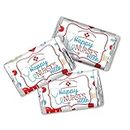 Amanda Creation Happy Nurses Week Nurse Appreciation Themed Mini Chocolate Candy Bar Sticker Wrappers, 45 1.4" x 2.6" Wrap Around Labels, Great for Party Favors