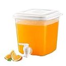 Beverage Dispenser Spigot,3.5l Refrigerator Juice Space Saver Container, Drink Bucket with Tap & Lid, Iced Beverage Dispensers for Outdoor Daily Use