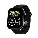 Cultsport Active T 2.01 HD Display, Single Chip BT Calling, Rotating Crown, 200 WatchFace Smartwatch (Black Strap, Free Size)