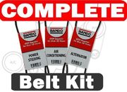 Drive Belt Kit fits Mitsubishi Montero Sport 3.5 3 pc Alternator-AC-Power Steer
