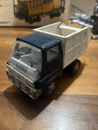 Louis Marx Toy Sanitation Truck Blue 6 Inch Metal Vintage Japan