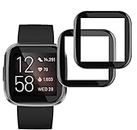 T Tersely Screen Protector Compatible with Fitbit Versa 2, 2-PACK Full Coverage Screen Protector Protective Cover Saver for Versa2 Smartwatch, Waterproof/Scratch Resistant/Bubble Free