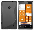 mumbi S-TPU Case Compatible with Nokia Lumia 520 Clear Black