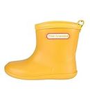 Tree Grandpa Toddler Rain Boots for Boys Girls Waterproof Baby Kids Rain Boots With Easy-on, Yellow, 7 Toddler
