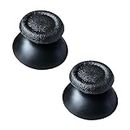 2x Black Analog Thumb Stick Replacements, Compatible with Sony Playstation 4 (PS4) controllers