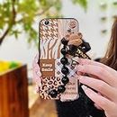 Lulumi-Phone Case for VIVO Y51/Y51L, Bear Bracelet Back Cover Anti-Knock Soft case Dirt-Resistant Black Pearl Pendant Waterproof Silicone Simplicity Skin-Friendly Feel Phone case