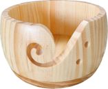Wooden Yarn Bowl, 5.9 * 3.2inch Knitting Holder, Bowls with Holes for Crocheting