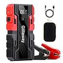 Gillaway 001B 3000A Car Jump Starter Battery Pack (up to 9.0L Gas and 7.0L Diesel Engine), 12V Car Battery Charger, Jump Box with USB 3.0/Power Bank