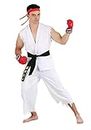 Adult Street Fighter Ryu Costume Small White