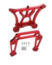 RCMYou Aluminum Front Rear Shock Tower Upgrades Part for Traxxas 1/10 Slash 2WD VXL,Rustler 2WD VXL,Stampede 2WD VXL,Bandit 2WD VXL,Bigfoot 2WD,RC Upgrade Hop Ups,Replaces 3638 3639,Red