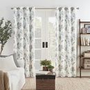 Eclipse Ambiance Floral Draft 100% Blackout Grommet Top curtain 50in x 63in