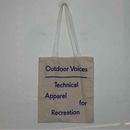 Outdoor Voices Technical Apparel for Recreation Canvas Signature Tote Bag