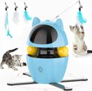 Cat Interactive Toys Laser Funny Feather Kitten Teaser Indoor Play Automatic Toy