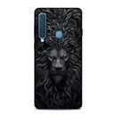 Silence Premium Lion face Designer Printed Hard Back case Cover for Samsung Galaxy A9 2018 Attractive Case for Your Smartphone