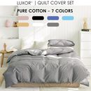 100% Cotton Percale All Size 1000TC Bed Quilt Duvet Doona Cover Set  Bedding