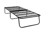 Springtek Dreamer Metal Folding Bed Single | Foldable Iron Bed Frame | Folding Bed Without Mattress | Color - Black, Painted