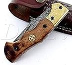 Dessi Handmade damascus steel blade knife. Blade length under 3 inches. Legal to carry.1639…