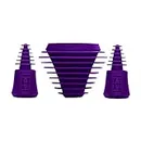 HEMPER Tech Universal Cleaning Plugs + Caps for Cleaning, Storage, and Odor Proofing Glass Water Pipes/Rigs and More - Purple