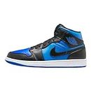 Nike Air Jordan 1 Mid Men's Shoes Black/Royal Blue-Black-White DQ8426-042 7.5
