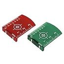 FACULX 2PCS Laser Targets Magnetic Floor Laser Targets Plate Laser Card with Stand for Green Laser Level Red Laser Level to Enhancing the Visibility