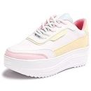 Vendoz Women Multi Color Causal Shoes Sneakers - 39 EU
