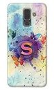 NalamiCases Name II Initial II Letter S with Butterflies Printed Designer Hard Back Case Cover for Samsung Galaxy A6 Plus (2018) (6.0") / Samsung J8 (2018), J810F / DS -(CS) MKK2013
