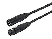 Monoprice AES/EBU 3-Pin DMX Lighting Cable - 30.4 Meter (100 Feet) Black, 22AWG Twisted Conductors, With Copper Braid And Aluminum Foil Shielding , 100ft