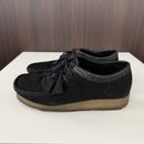 OFFSPRING Clarks Wallabees 20th Anniversary Shoes Men's 8 -Black Low -Pony Hair