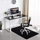 Office Chair Mat for Hardwood & Tile Floor, 55"x35" Computer Gaming Rolling Chair Mat, Under Desk Low-Pile Rug, Large Anti-Slip Floor Protector for Home Ofiice (Black)